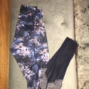 Long multi-colored high waisted pants